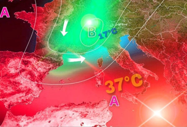 L'anticiclone africano tenta una nuova estate, aumento delle temperature in Calabria 