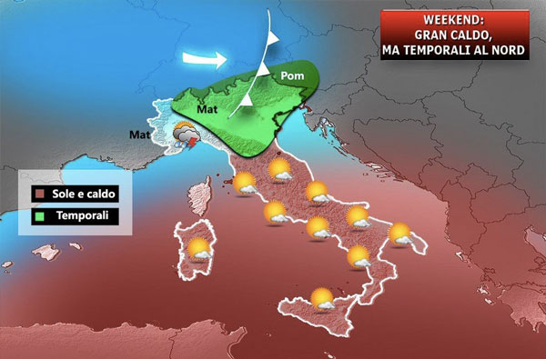 Ancora caldo record al Sud, temperature in calo dalla prossima settimana