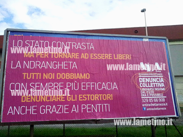 Lamezia: Associazione Antiracket lancia campagna di denuncia collettiva