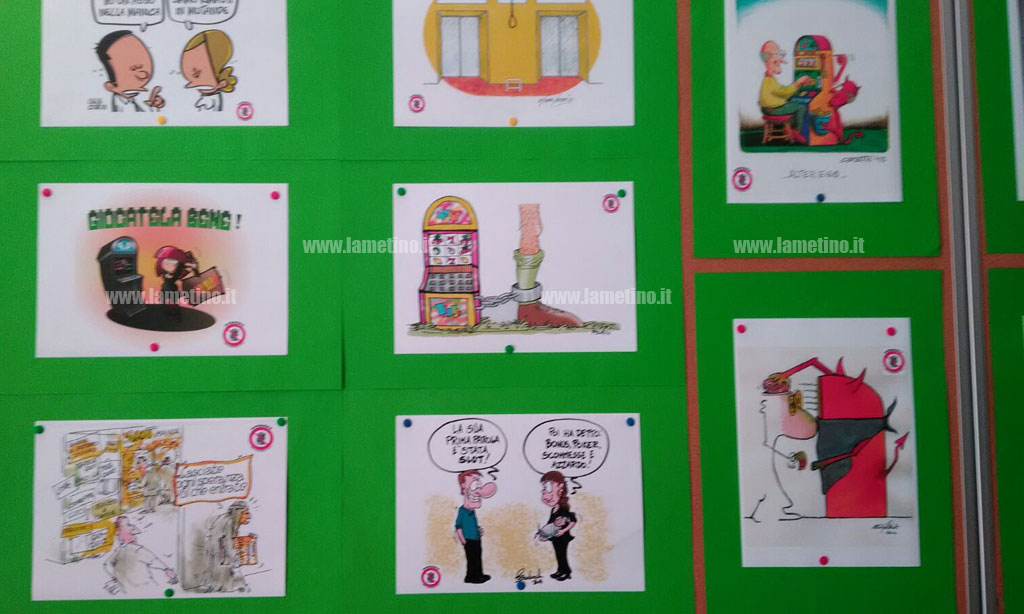 Lamezia, “Game Over” mostra sul gioco d’azzardo al liceo Campanella: 36 vignettisti a confronto su nuove dipendenze patologiche