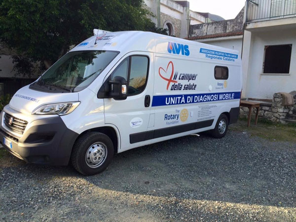 Rotary Club Reventino, “Il Camper della Salute” ha fatto tappa a Nocera Terinese 