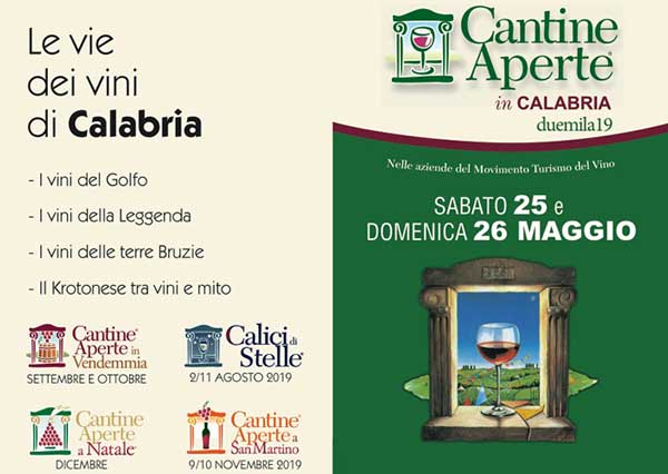 Al via l'edizione 2019 di "Cantine aperte" dal Pollino allo Stretto