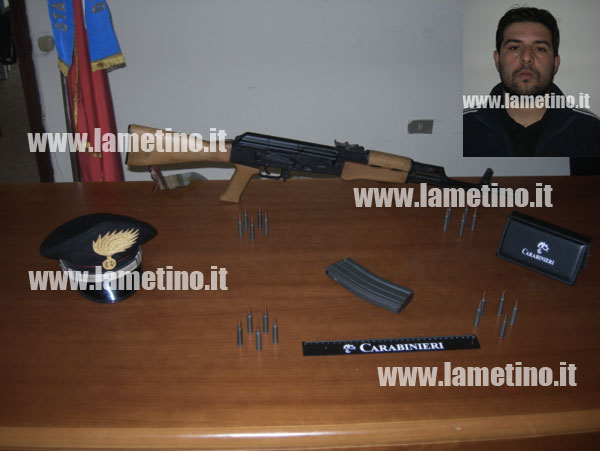 Lamezia: Giovane arrestato per detenzione illegale d'arma e ricettazione