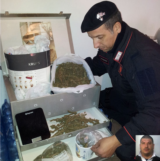 Calabria: Carabinieri arrestano 27enne per spaccio marijuana