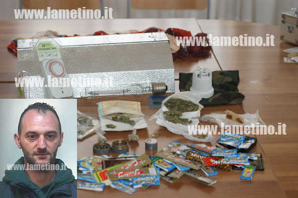 Lamezia: Droga, arrestato 39enne per detenzione a fini di spaccio