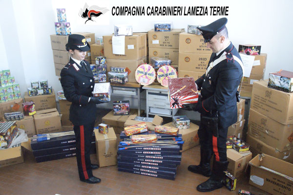Lamezia: Altro maxi sequestro di fuochi d'artificio