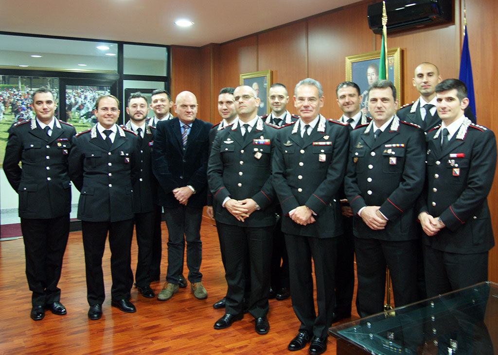Generale di Brigata in visita al comando provinciale dei carabinieri di Cosenza