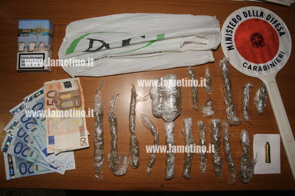 Lamezia: Altri due giovani fermati per detenzione e spaccio. Uno di loro conservava anche proiettile Magnum