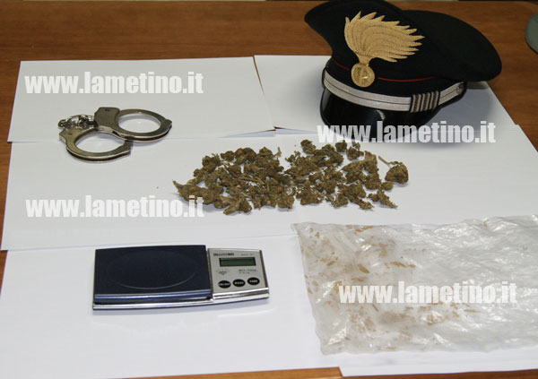 Calabria: Deteneva 25 grammi di marijuana, arrestato 