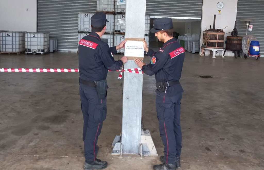 Lamezia, controlli dei carabinieri nei frantoi: sequestrato opificio oleario senza autorizzazioni