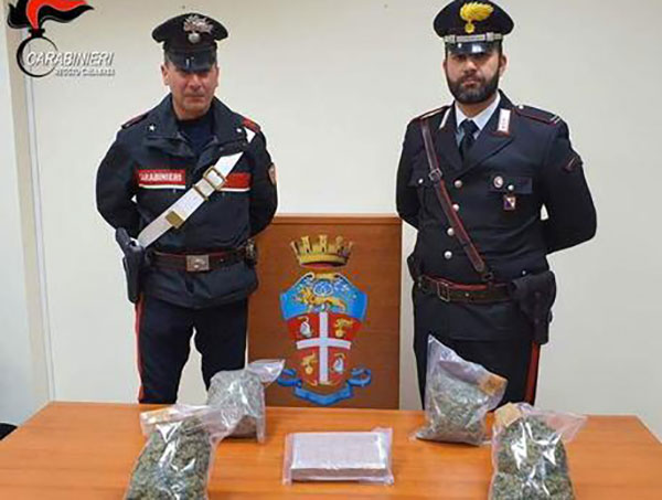 Sorpreso con cocaina e marijuana, un fermo nel reggino