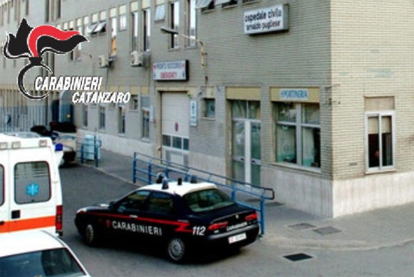 Nas in ospedale “Pugliese” a Catanzaro, verifiche su condizioni igienico-sanitarie