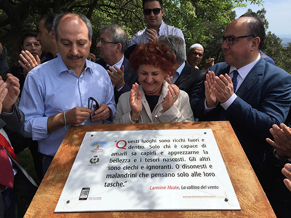 1 maggio: inaugurato Parco Letterario dedicato Carmine Abate