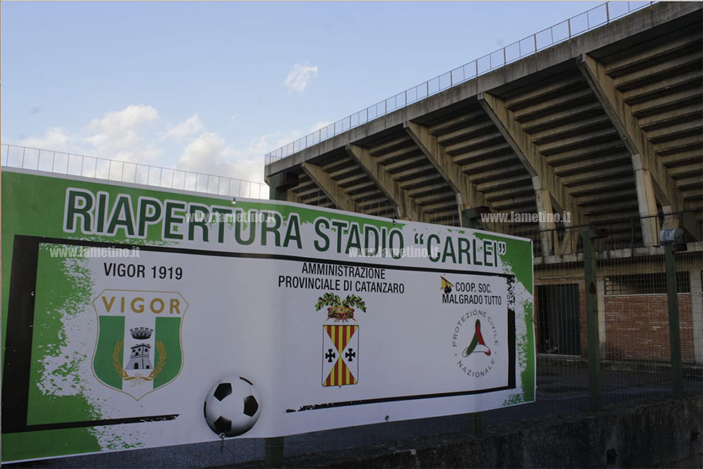 Lamezia, riapre lo stadio Carlei: affidato alla Vigor 1919 in attesa dei lavori di riqualificazione