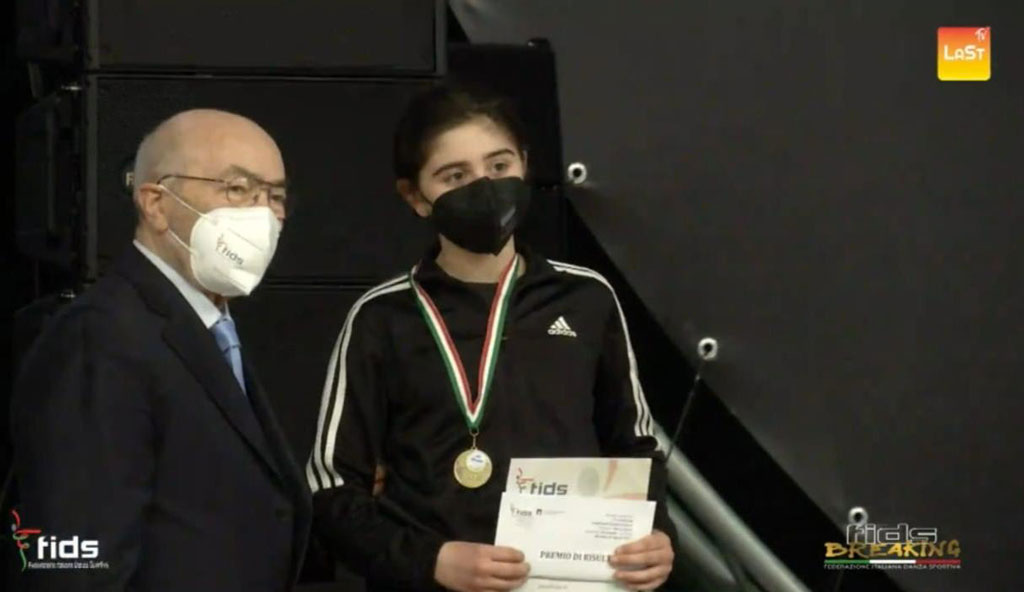 Lamezia, terzo posto per la ballerina Carlotta Notarianni ai campionati assoluti di Breaking a Riccione