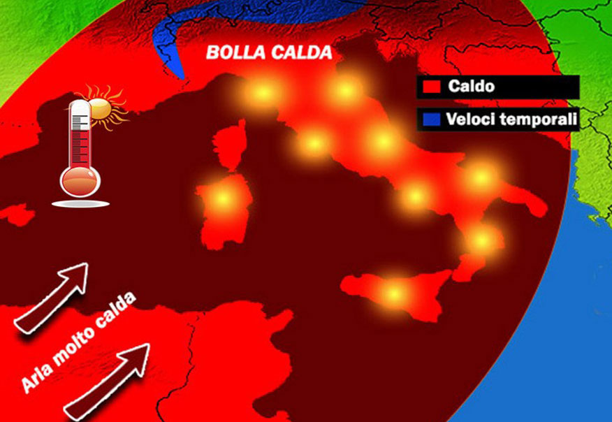 Torna "Caronte", temperature oltre i 35° in Calabria