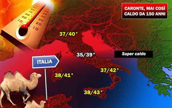  In arrivo l'anticiclone "Caronte", clima infuocato in Calabria 