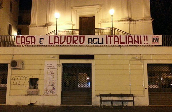 Lamezia: Forza Nuova, "Casa e lavoro agli italiani"