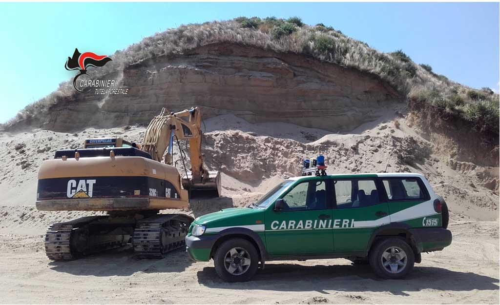 Sequestrata cava abusiva nel catanzarese, due denunce 
