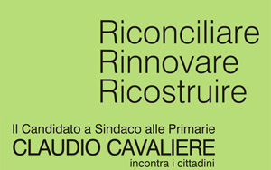 Lamezia: Claudio Cavaliere illustra programma ai cittadini il 13 a palazzo Nicotera 