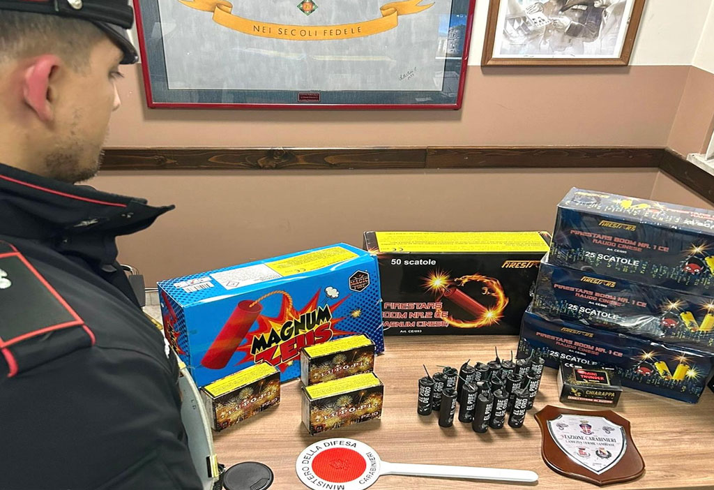 Lamezia, controlli dei carabinieri in città: denunciato venditore ambulante per commercio abusivo di botti