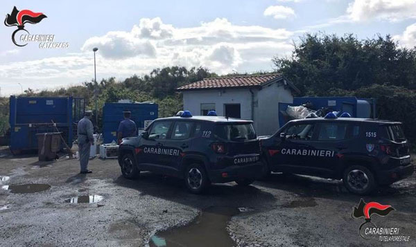 Controlli all’isola ecologica di Girifalco: irregolarità nelle condizioni di sicurezza, due denunce