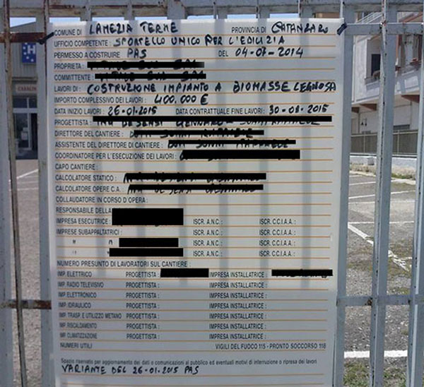 Lamezia: M5s, protesta davanti Comune contro centrale Biomasse via del Progresso
