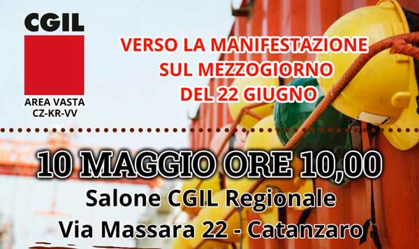 "Decreto sblocca cantieri e modifiche codice appalti", 10 maggio incontro Cgil a Catanzaro