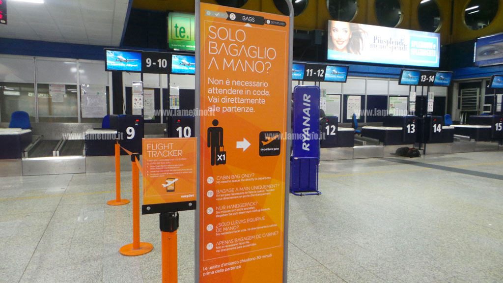 Lamezia, l’11 novembre “Security day” in aeroporto: cosa non mettere nel bagaglio a mano