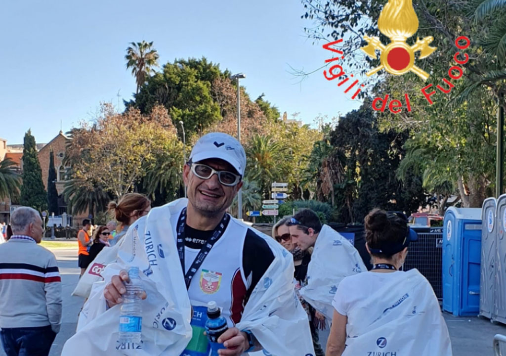 Lamezia, atleta dei vigili del fuoco alla Zurich Marathon di Malaga 