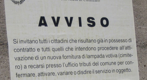 Nocera T, Albi (Pd): Cimitero senza luce. Che fine hanno fatto i soldi?