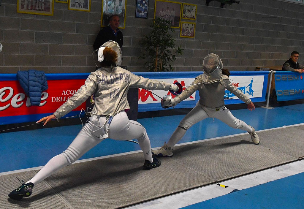 Gloria Davoli del Circolo Scherma Lametino al Campionato Italiano Giovani Gold