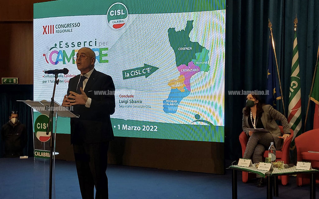 Lamezia, al via XIII Congresso Cisl Calabria: un minuto di raccoglimento per vittime guerra Ucraina