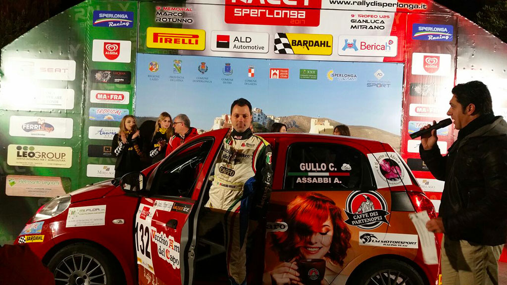 Pilota lametino Claudio Gullo al 9° rally di Sperlonga