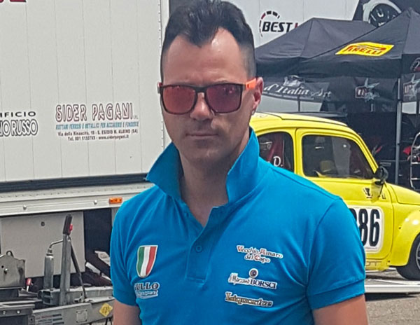 Il pilota lametino Claudio Gullo in gara nella 60° edizione della Monte Erice