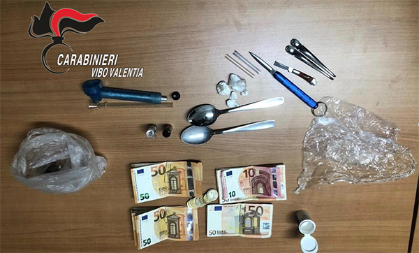 Spaccio di cocaina nel vibonese, un arresto