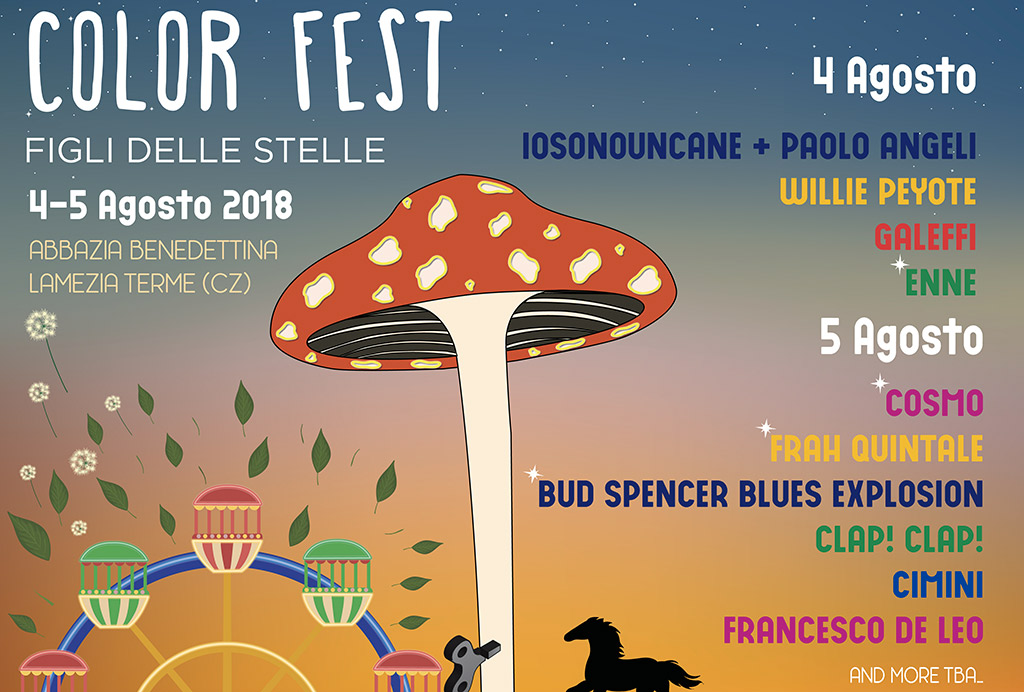 Si arricchisce la line-up del Color Fest: annunciati Cosmo e Bud Spencer Blues Explosion