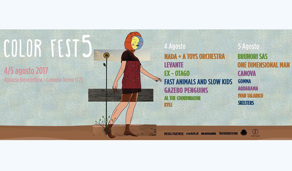 Color Fest il 4 e 5 agosto all'abbazia Benedettina: la lineup completa del festival