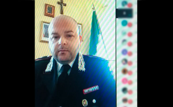 Comandante dei Carabinieri di Soveria Mannelli incontra gli alunni del Costanzo in videochat
