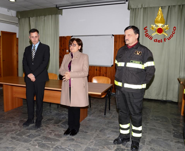 Calabria: prefetto Latella visita comando vigili del fuoco Catanzaro
