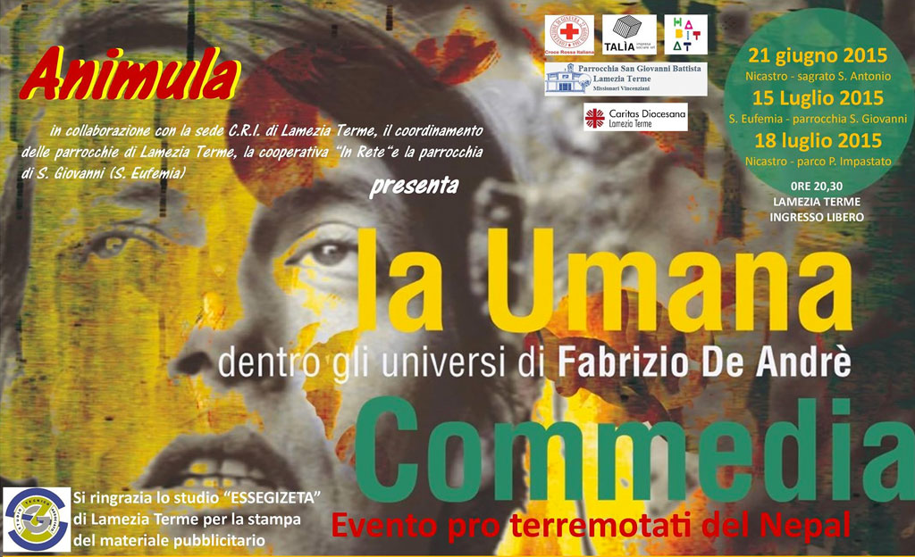 Lamezia: spettacolo "La umana commedia" posticipo al 7 agosto