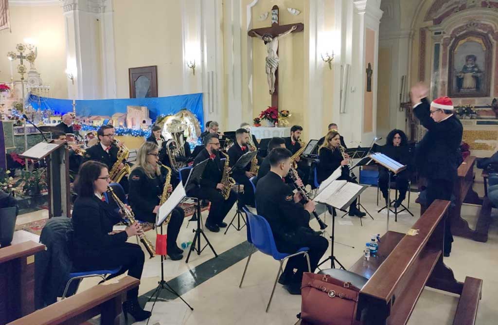 Concerto di Natale a San Mango d'Aquino della Banda Musicale Valle del Savuto
