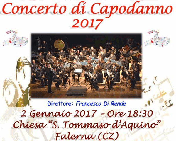 Questa sera concerto di Capodanno della Banda Musicale ‘Città di Falerna’