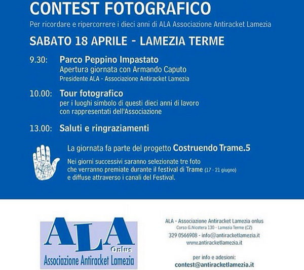 Lamezia: contest fotografico per i dieci anni dell’Ala