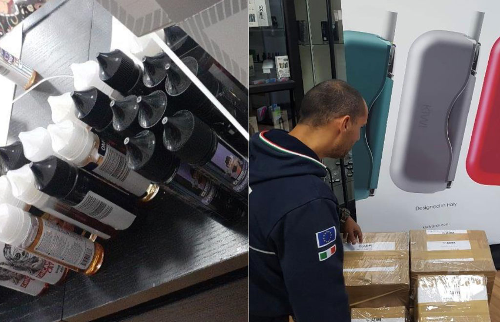 Controlli su prodotti liquidi da inalazione in esercizi commerciali nel Catanzarese, denunce e sanzioni