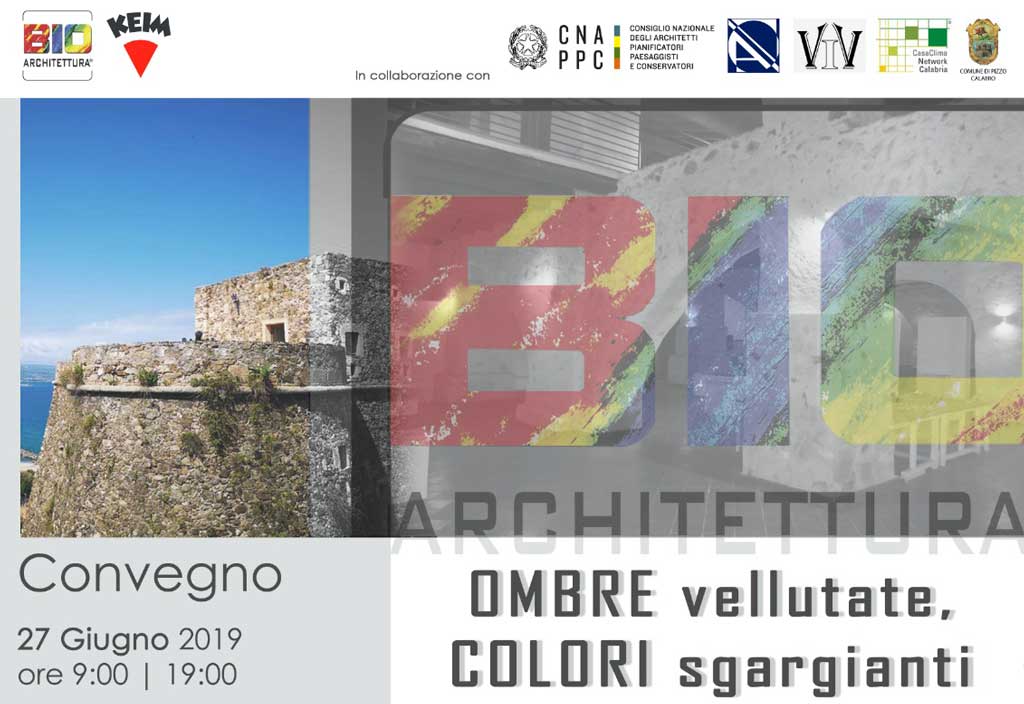 Convegno “Ombre vellutate, Colori sgargianti” sulla bioarchitettura a Pizzo il 27 giugno