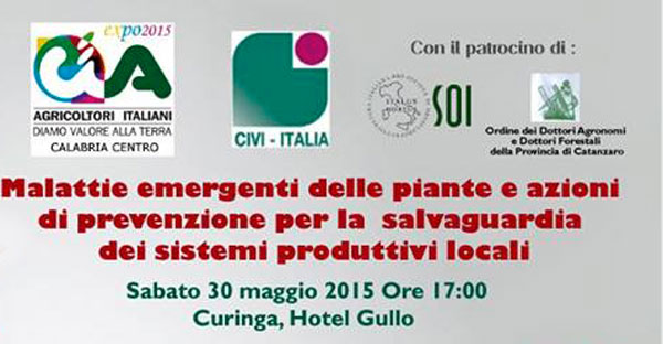 Il 30 maggio a Curinga convegno su salvaguardia sistemi produttivi locali