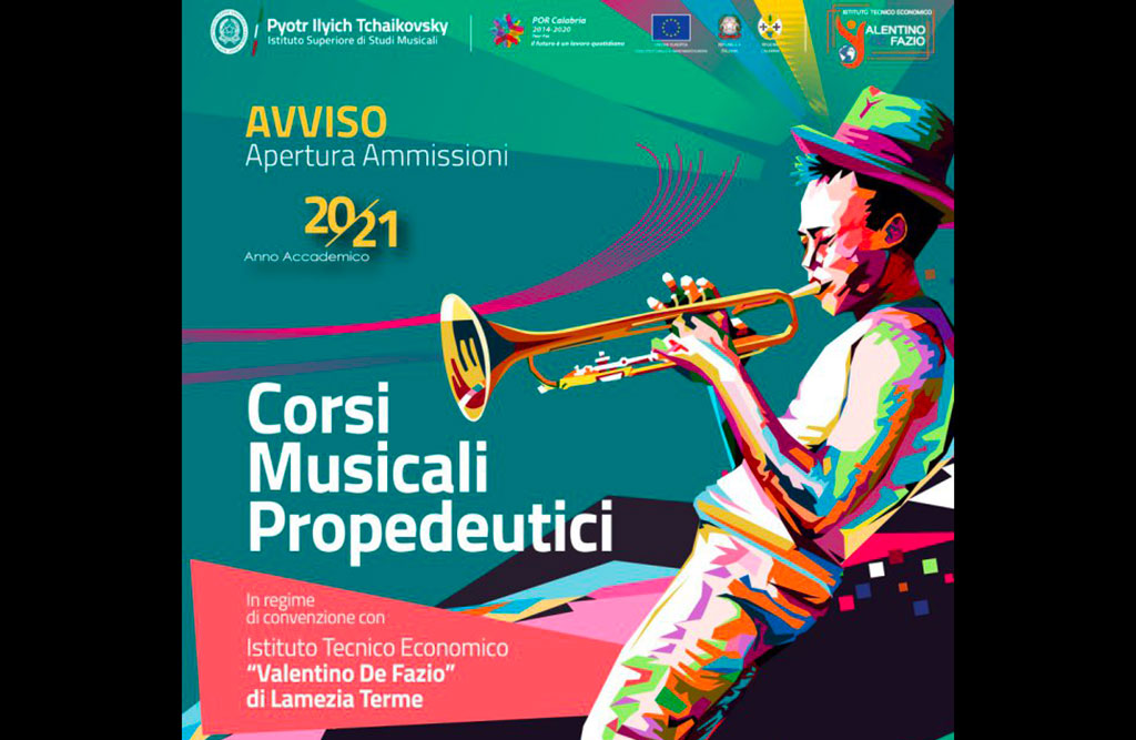 Lamezia, bando per corsi di musica gratuiti promossi dal Conservatorio “P. I. Tchaikovsky”