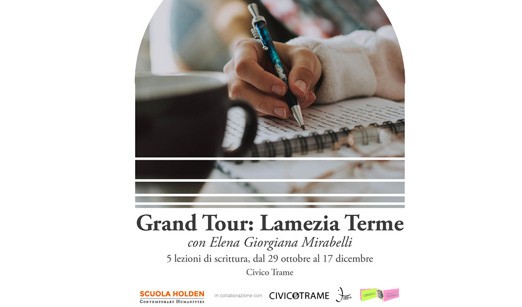 Arriva a Lamezia il 29 ottobre al Civico Trame il corso di scrittura dell’accademia per narratori ‘Scuola Holden’