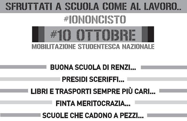 Lamezia: Corteo studentesco venerdì 10 ottobre contro tagli scuola